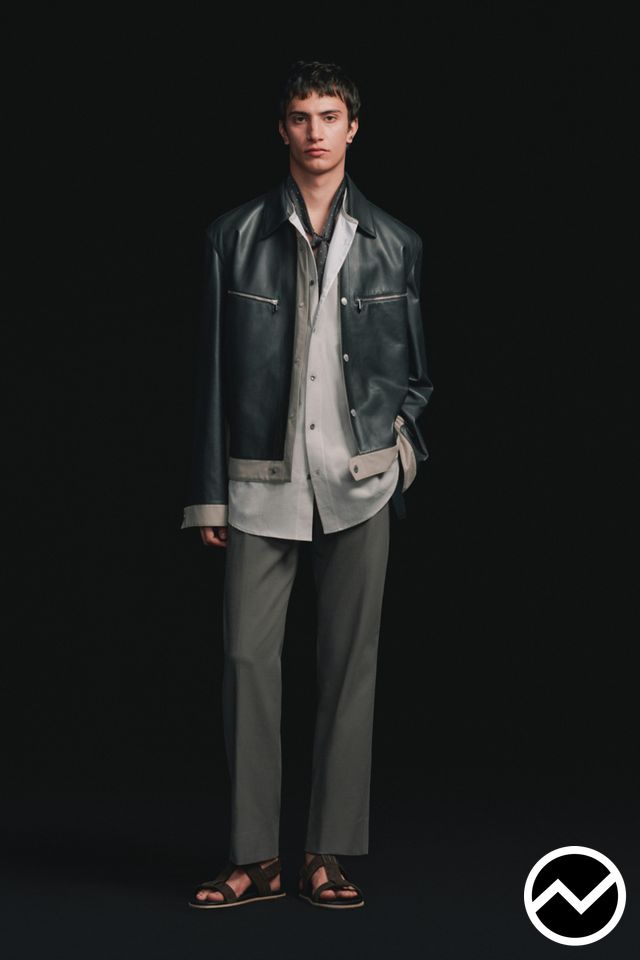 Hermès, SS27 menswear, Pine Green, look 4