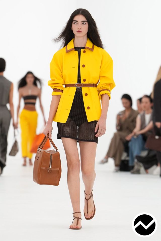 Hermès, SS27 womenswear, Belted Jacket, look 34