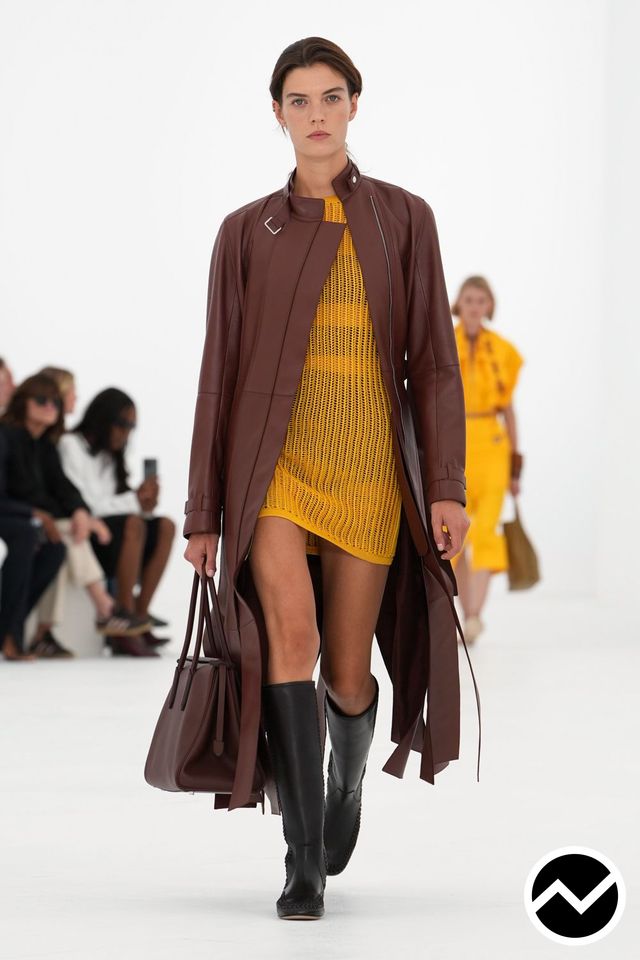 Hermès, SS27 womenswear, Funnel Coat, look 38