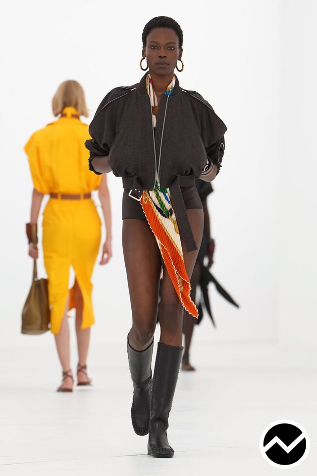 Hermès, SS27 womenswear, Three-Quarter Sleeve Jacket, look 51