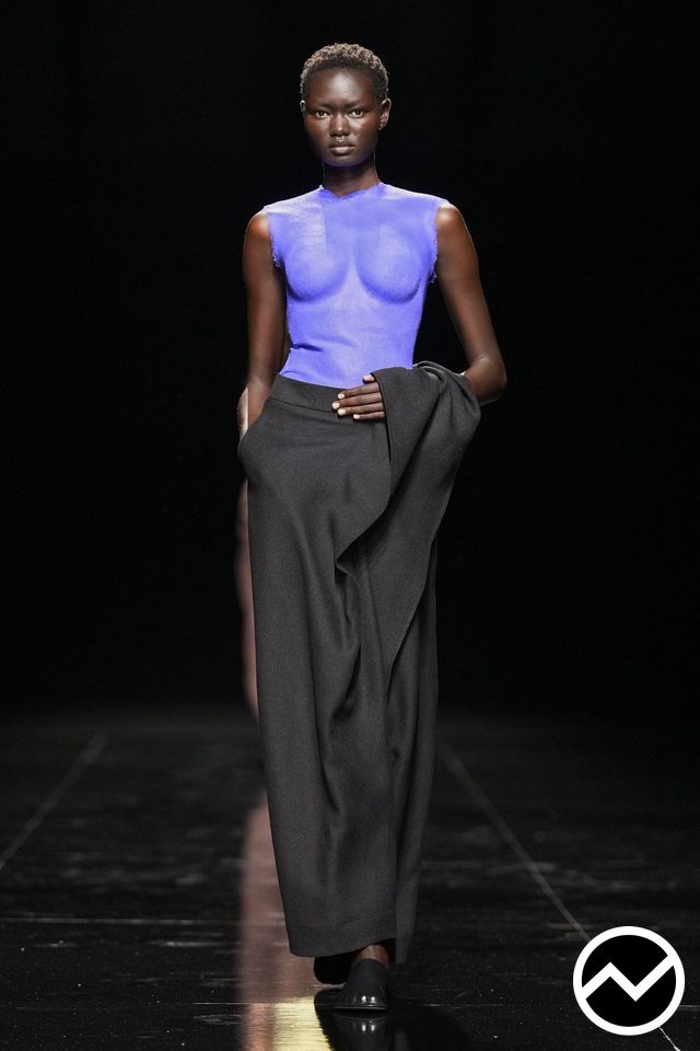 Issey Miyake SS27 womenswear, look 1