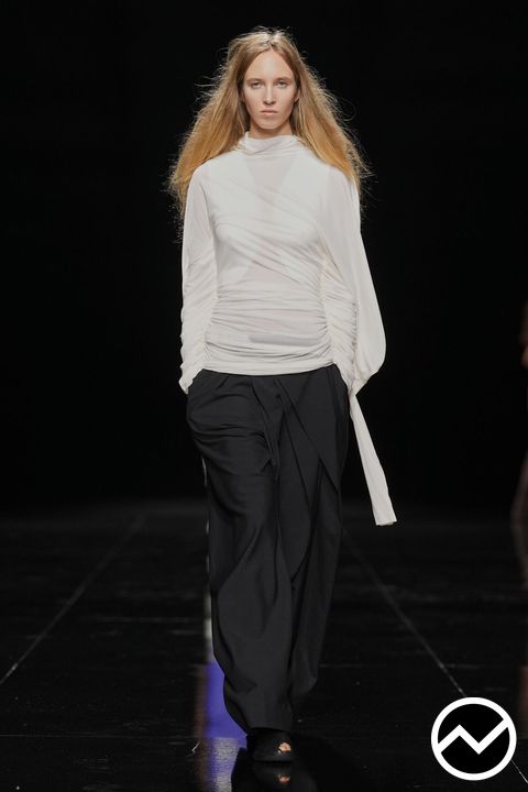 Issey Miyake, SS27 womenswear, High Neckline Blouse, look 6