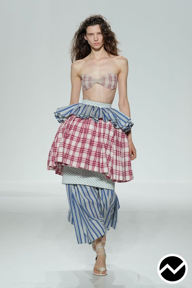 Jean Paul Gaultier, SS27 womenswear, Layered Skirts, look 33