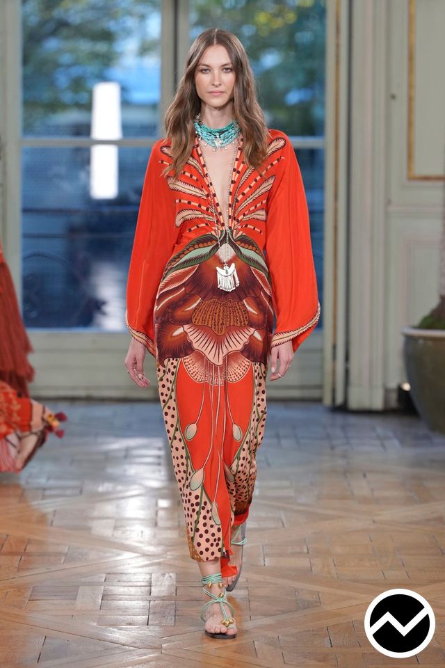 Johanna Ortiz, SS27 womenswear, Burgundy, look 5