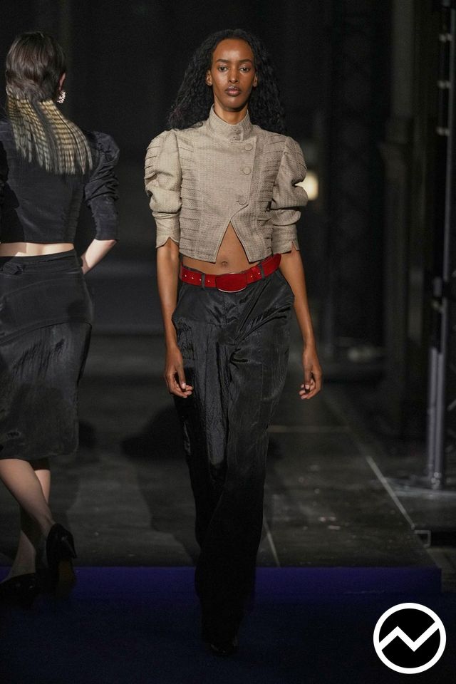 Kiko Kostadinov, SS27 womenswear, Mandarin Jacket, look 13