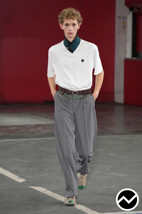 Kolor, SS27 menswear, Preppy, look 23