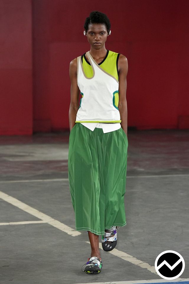 Kolor, SS27 womenswear, Sportcore, look 38