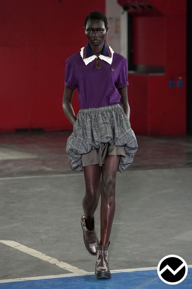 Kolor, SS27 womenswear, Polo T-Shirts, look 41