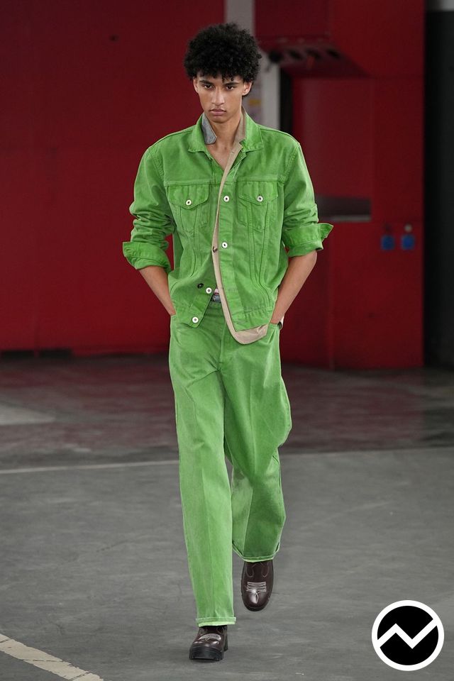 Kolor, SS27 menswear, Botanical Green, look 46