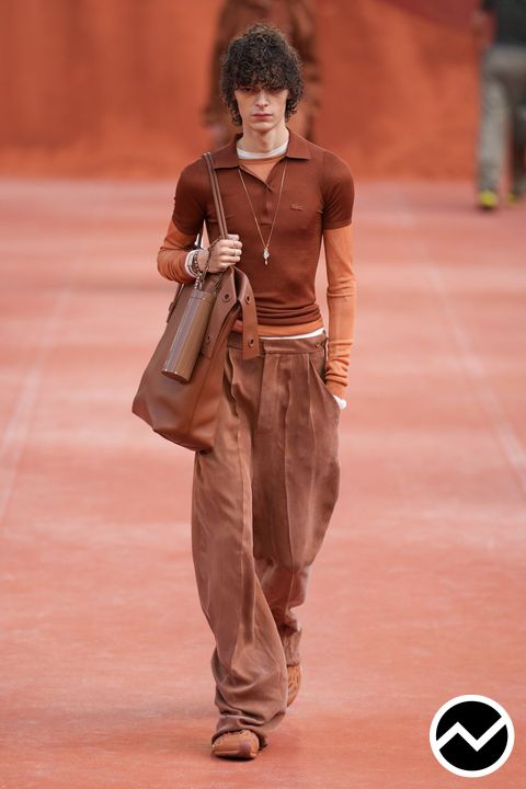 Lacoste, SS27 menswear, Rust, look 13
