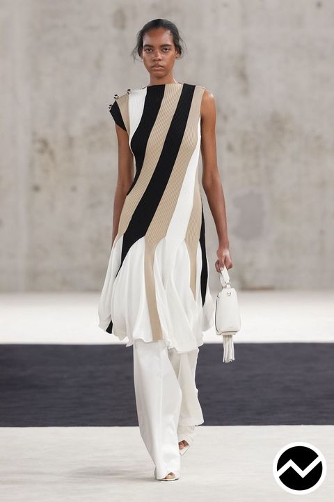 Lanvin, SS27 womenswear, Striped, look 11