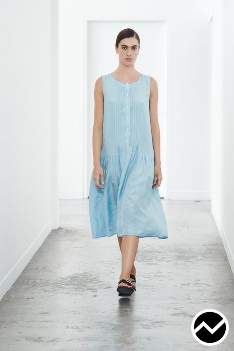 Lee Mathews, SS27 womenswear, Buttoned Front Dress, look 17