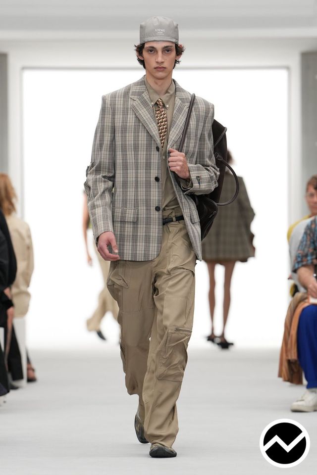 Loewe, SS27 menswear, Preppy, look 12