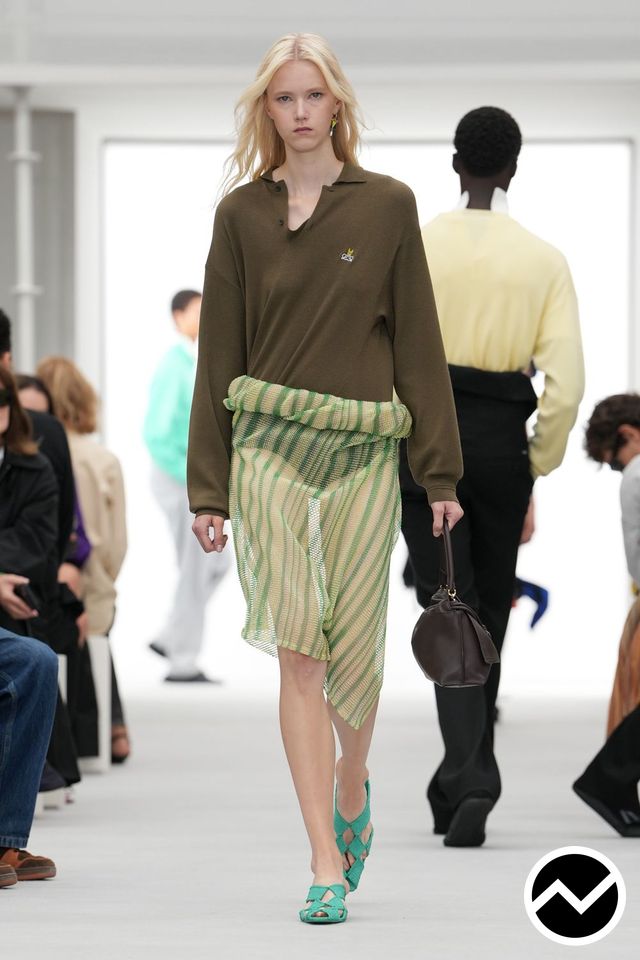 Loewe, SS27 womenswear, Botanical Green, look 42