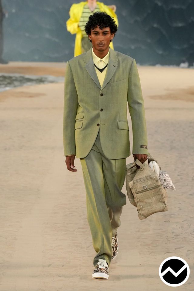 Louis Vuitton, SS27 menswear, Botanical Green, look 31