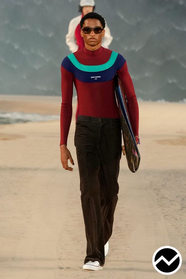 Louis Vuitton, SS27 menswear, Burgundy, look 70