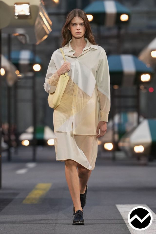 Louis Vuitton, SS27 womenswear, Longline Shirts, look 4