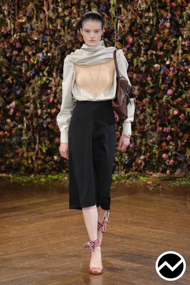 Maison Margiela, SS27 womenswear, High Neckline Blouse, look 55