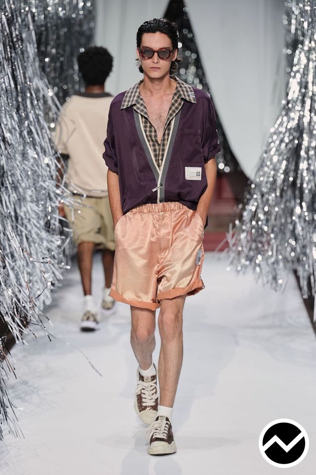 Maison Mihara Yasuhiro, SS27 menswear, Lounge Shorts, look 29