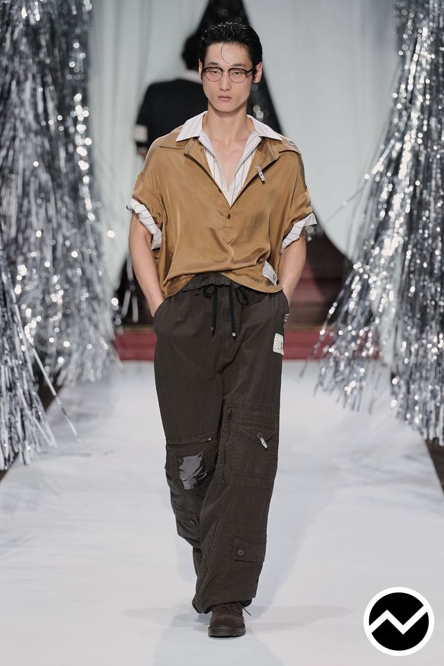 Maison Mihara Yasuhiro, SS27 menswear, Elasticated Waistline Pants, look 43