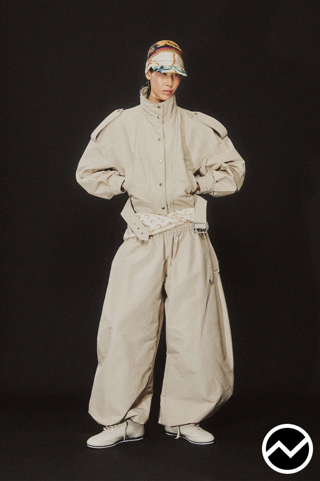 Marine Serre, SS27 menswear, 80s Retro, look 6
