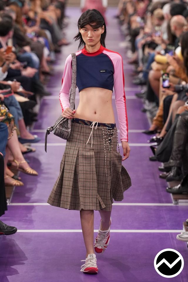 Miu Miu, SS27 womenswear, High Neckline Top, look 3
