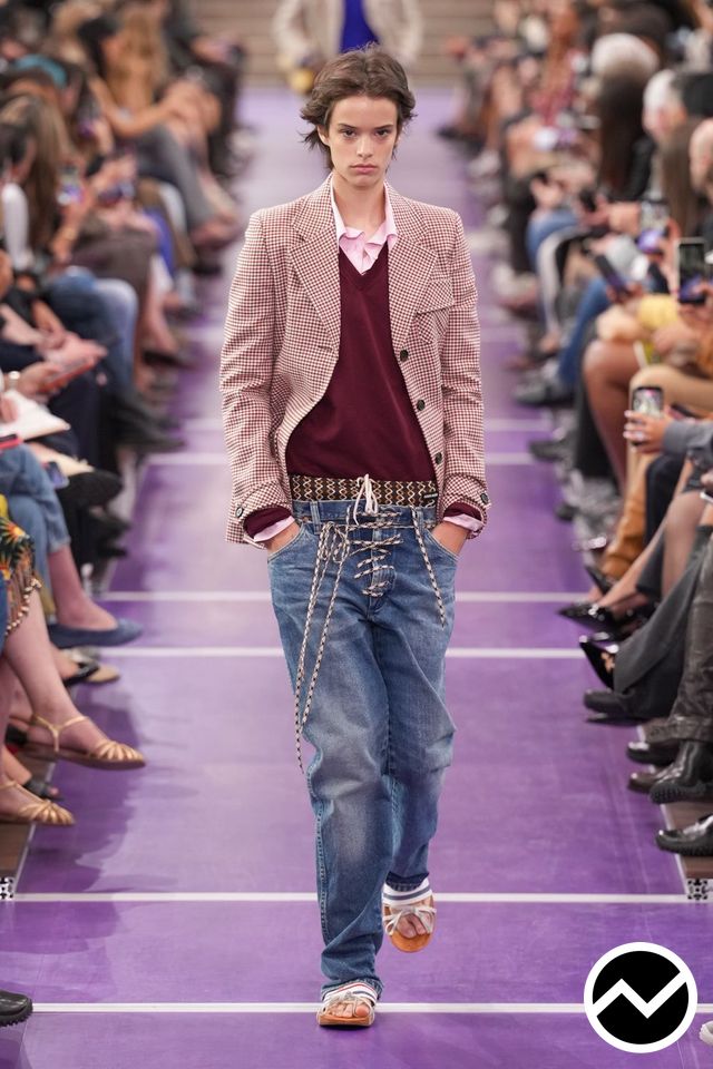 Miu Miu, SS27 womenswear, Full Length Jeans, look 9