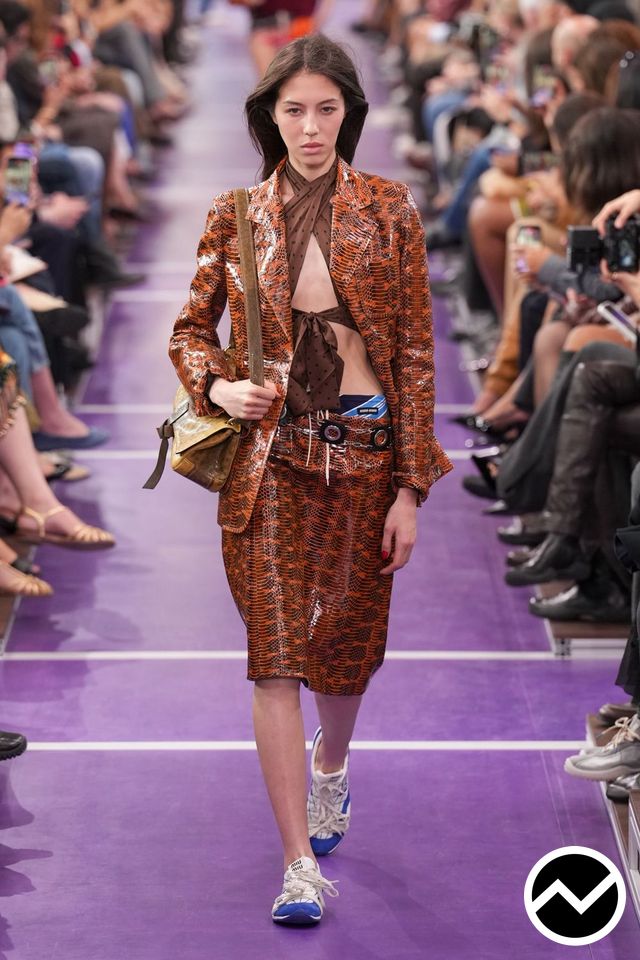 Miu Miu, SS27 womenswear, Mocha, look 12