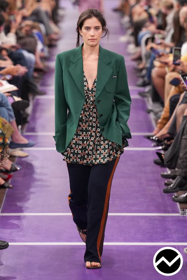 Miu Miu, SS27 womenswear, Pine Green, look 29
