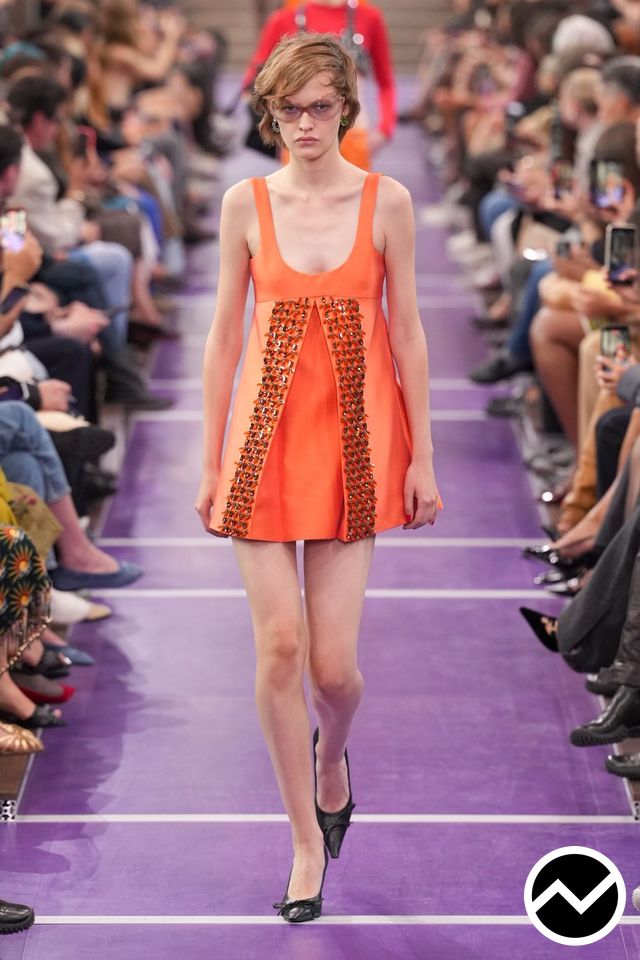 Miu Miu, SS27 womenswear, Orange, look 69