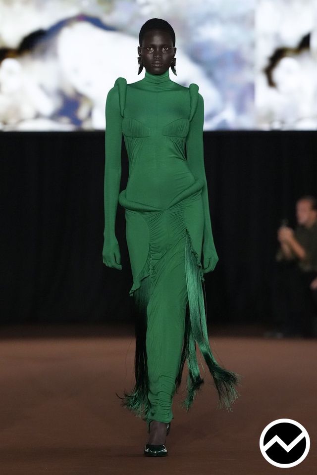 Mugler, SS27 womenswear, Stretch Fit Dress, look 11