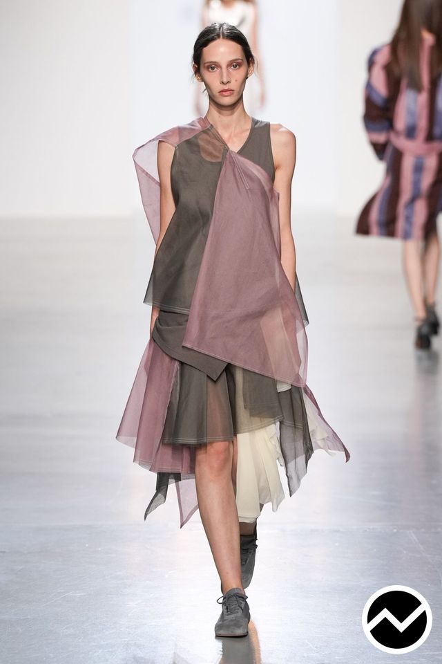 Niccolò Pasqualetti, SS27 womenswear, Layered Skirts, look 21