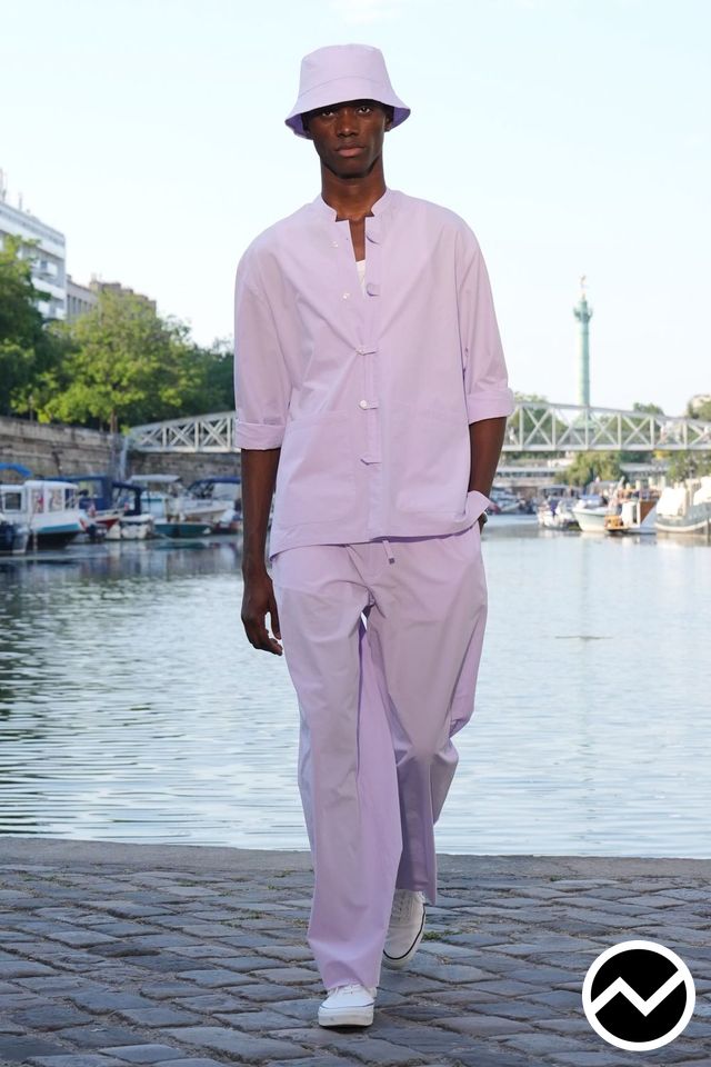 Officine Générale, SS27 menswear, Tie Pants, look 4