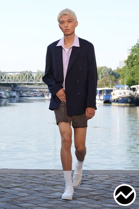 Officine Générale, SS27 menswear, Lounge Shorts, look 5