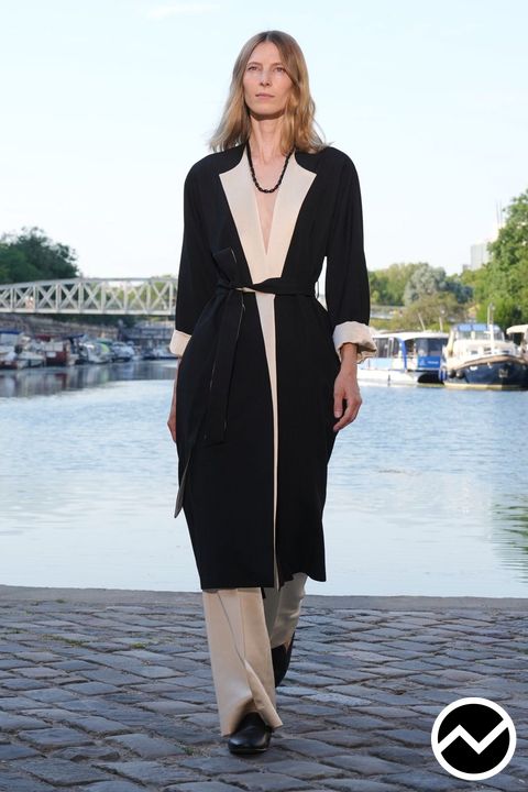 Officine Générale, SS27 womenswear, Wrap Coat, look 23