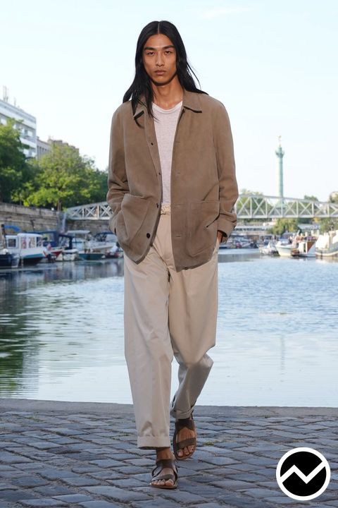 Officine Générale, SS27 menswear, Wide Leg Pants, look 24