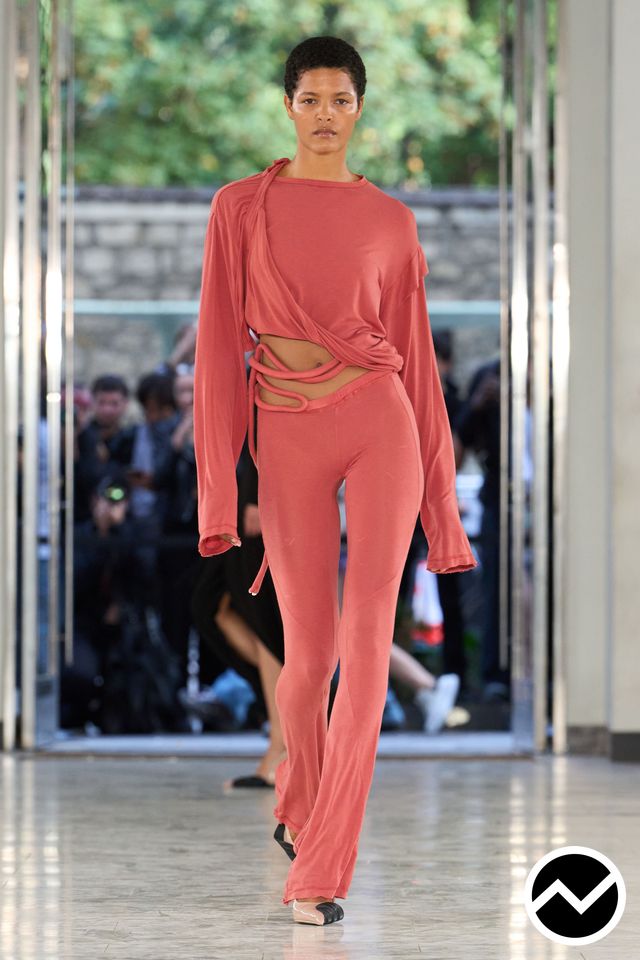 Ottolinger, SS27 womenswear, Coral, look 7