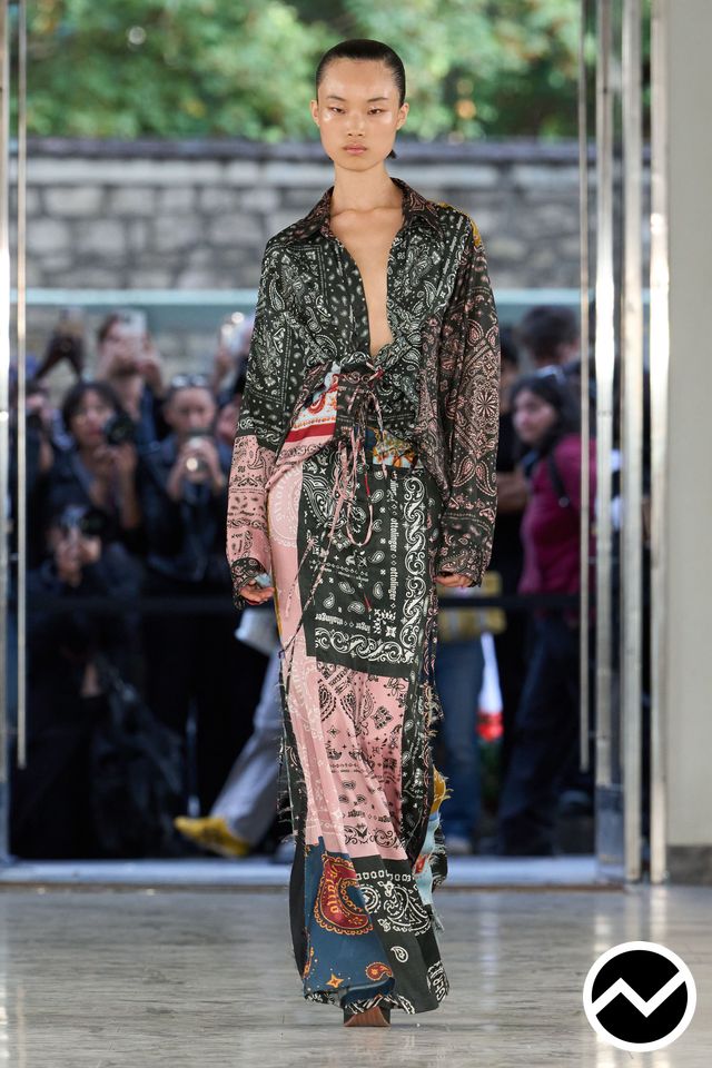 Ottolinger, SS27 womenswear, Paisley, look 18