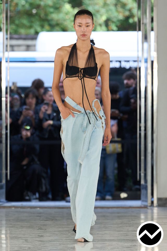 Ottolinger, SS27 womenswear, Wide Leg Jeans, look 31