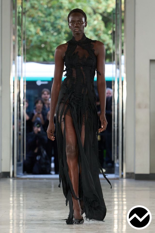 Ottolinger, SS27 womenswear, High Neckline Dress, look 36
