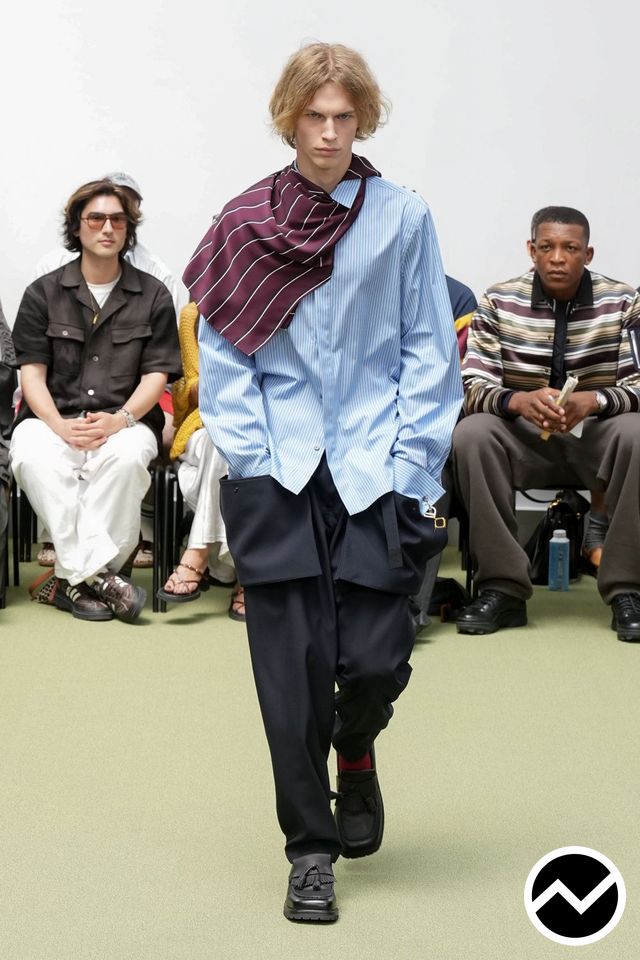 Sacai SS27 menswear, look 1