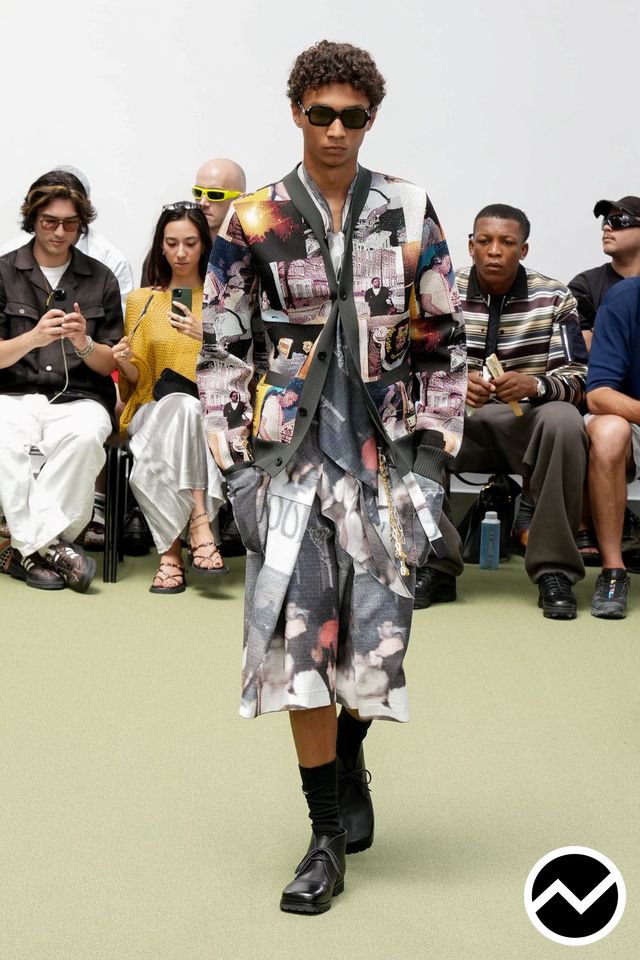 Sacai, SS27 menswear, Graphic, look 40