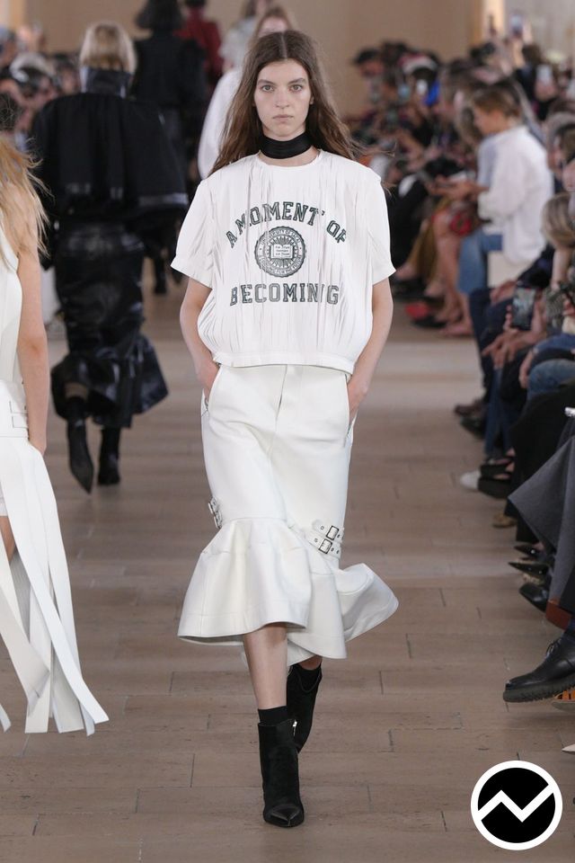 Sacai, SS27 womenswear, Bubble Top, look 14