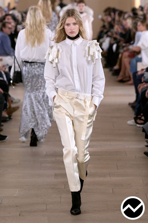 Sacai, SS27 womenswear, Tapered Fit Pants, look 36
