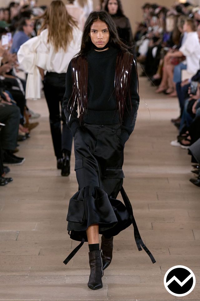 Sacai, SS27 womenswear, Rib Knit, look 39