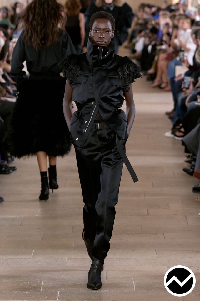 Sacai, SS27 womenswear, Tailored Vest, look 43