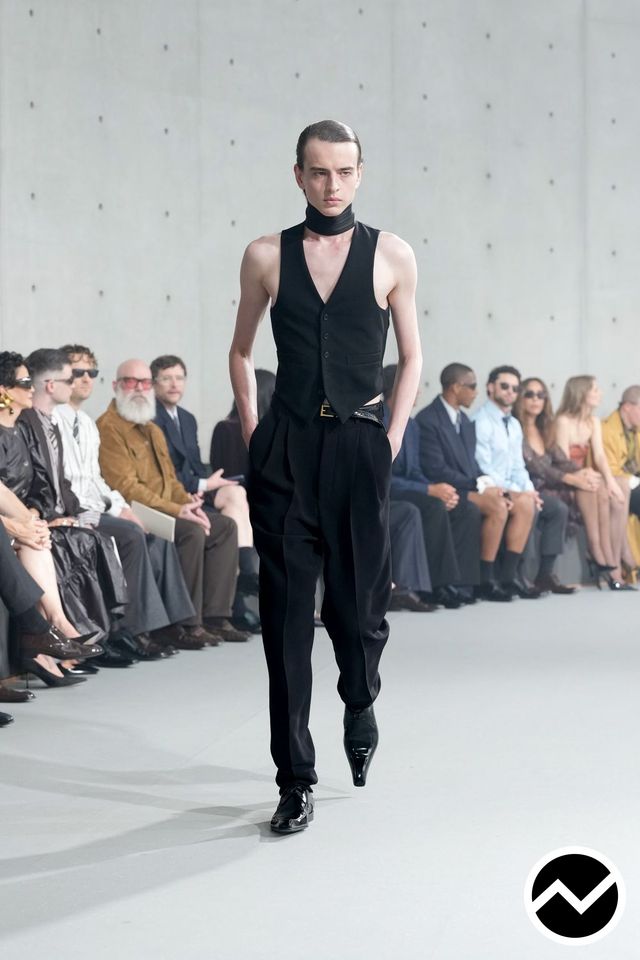 Saint Laurent, SS27 menswear, Waistcoat, look 7