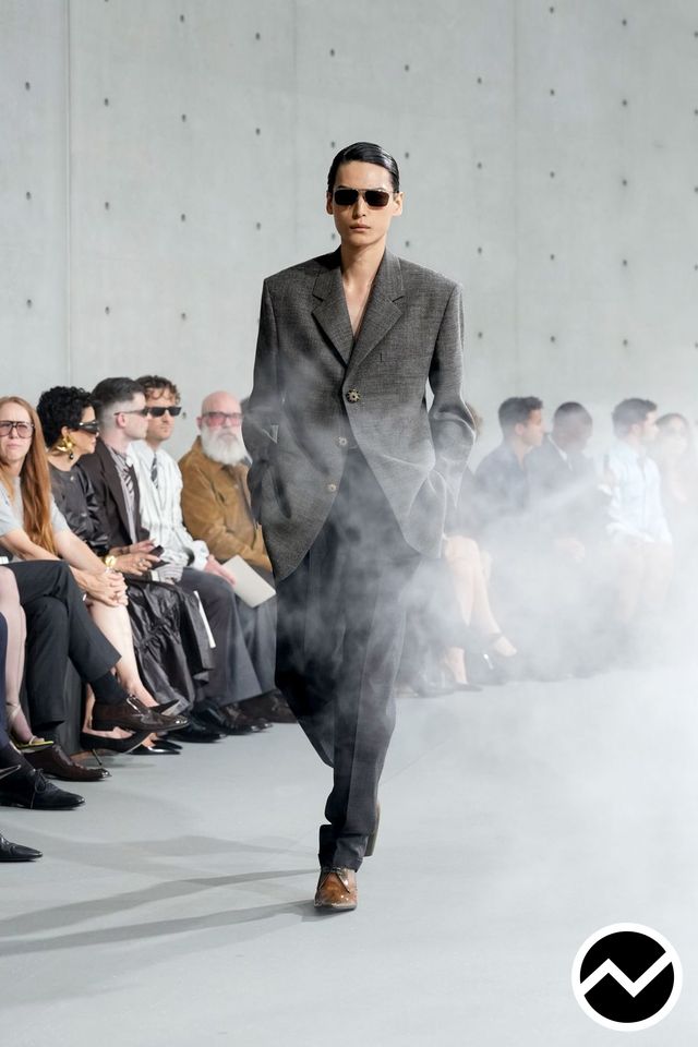 Saint Laurent, SS27 womenswear, Charcoal, look 9