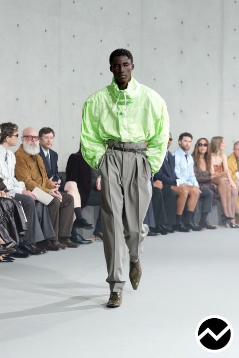 Saint Laurent, SS27 menswear, Drop Shoulder Jacket, look 11