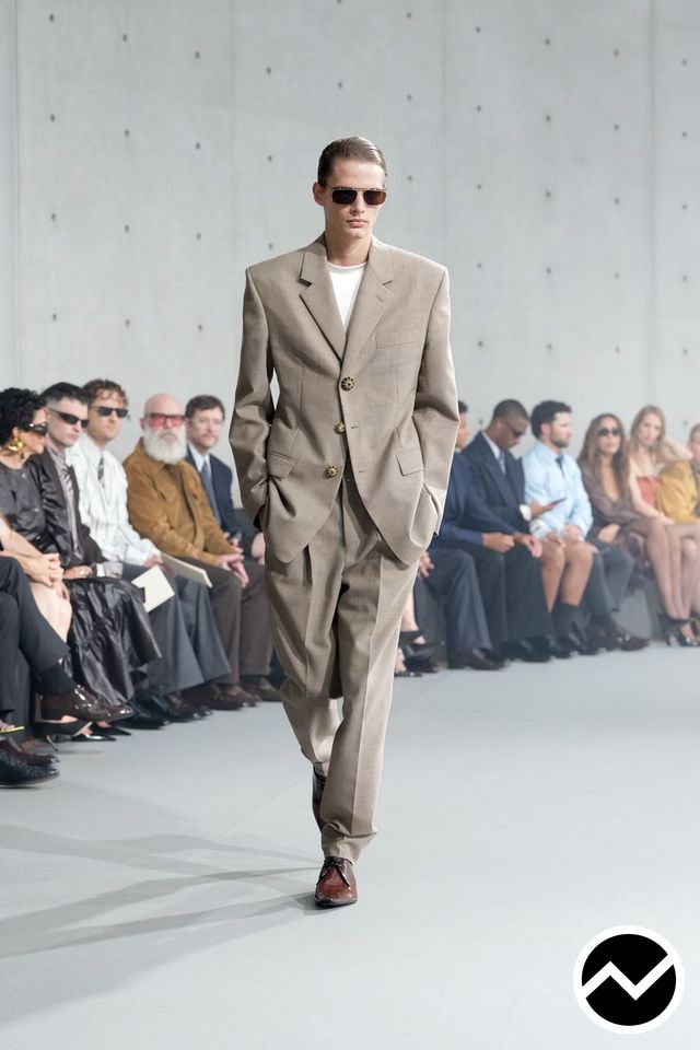 Saint Laurent, SS27 menswear, Sand, look 38
